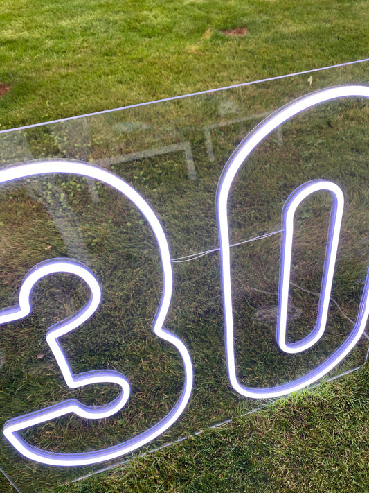 30 Light Up Neon Sign Hire