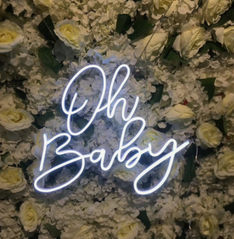 Oh Baby Light Up Neon Sign Hire
